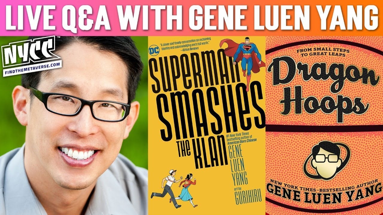 Gene Luen Yang Q A Signed Bookplates For Dragon Hoops Superman Smashes The Klan New York Comic Con X Mcm Comic Con Metaverse
